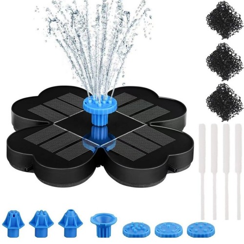 Solar powered water fountain - water,