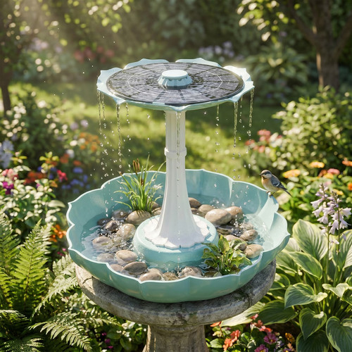 Solar outdoor fountain water - outdoor,