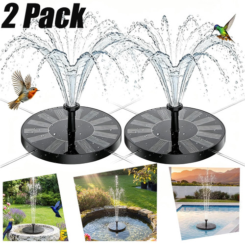 2pcs solar bird - 2pcs, bath