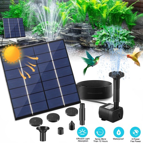 Solar power fountain - solar,