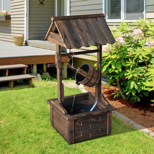 Wishing well wooden - wishing,