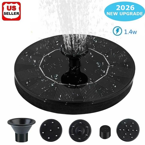 Solar power bird bath fountain - power,
