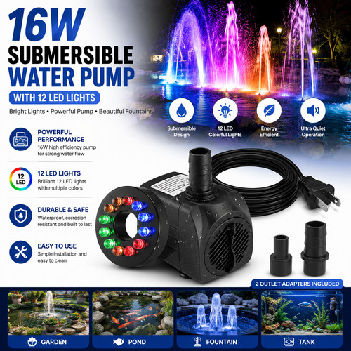 Submersible water pump - pump, w/