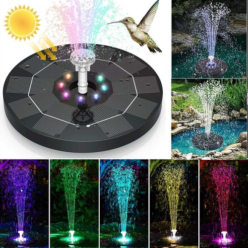 Solar fountain for bird bath - solar,