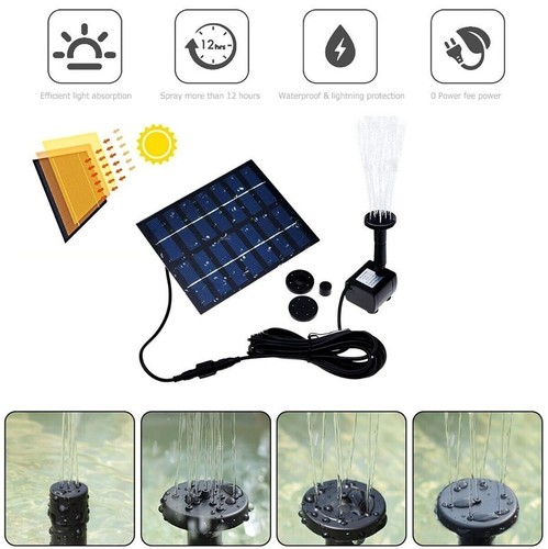 Solar floating fountain - solar,