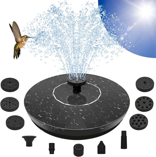 Solar fountain pump - fountain, bird