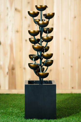 Zinc metal fountain - zinc,