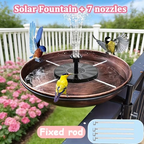 Solar power bird bath - power,