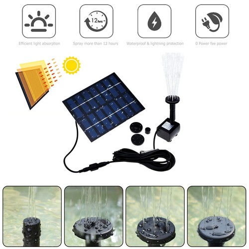 Solar power fountain - power,