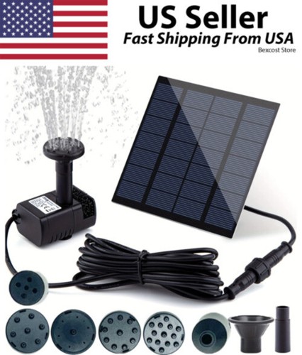 Solar power fountain - power,