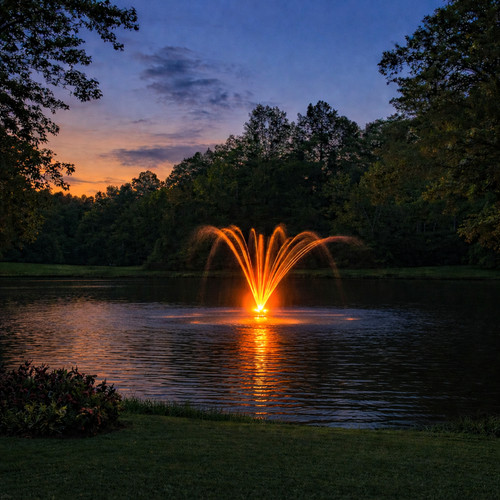 Floating pond fountain - pond,