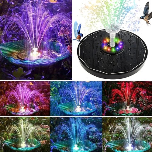 Solar powered fountain water - powered,