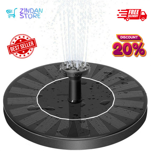 Floating solar water fountain - water,