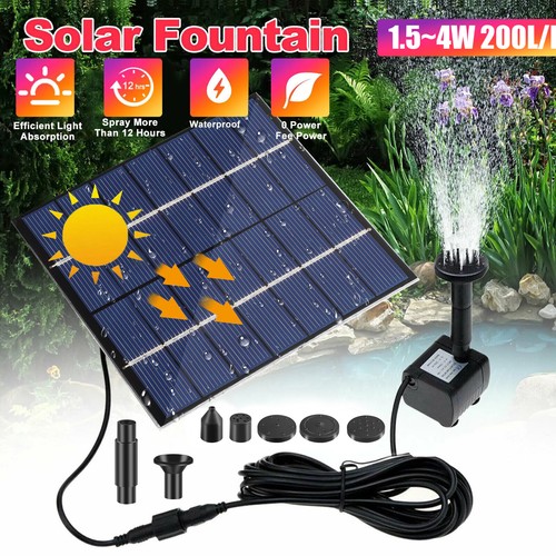 Solar power fountain - solar,