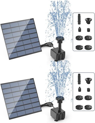 Solar power fountain - 2x,